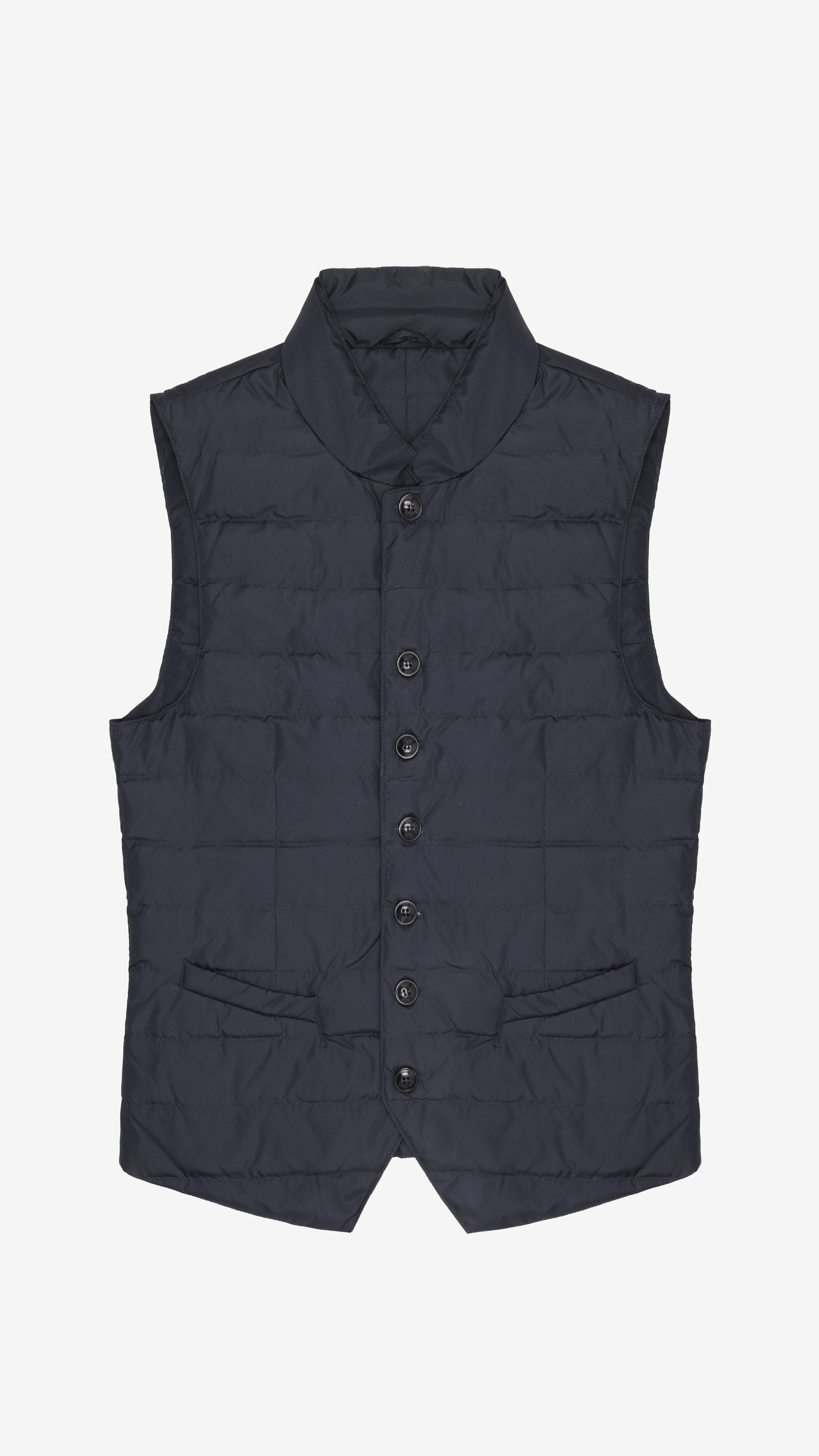 Eco-Tech Padded Sartorial Vest | Navy Blue