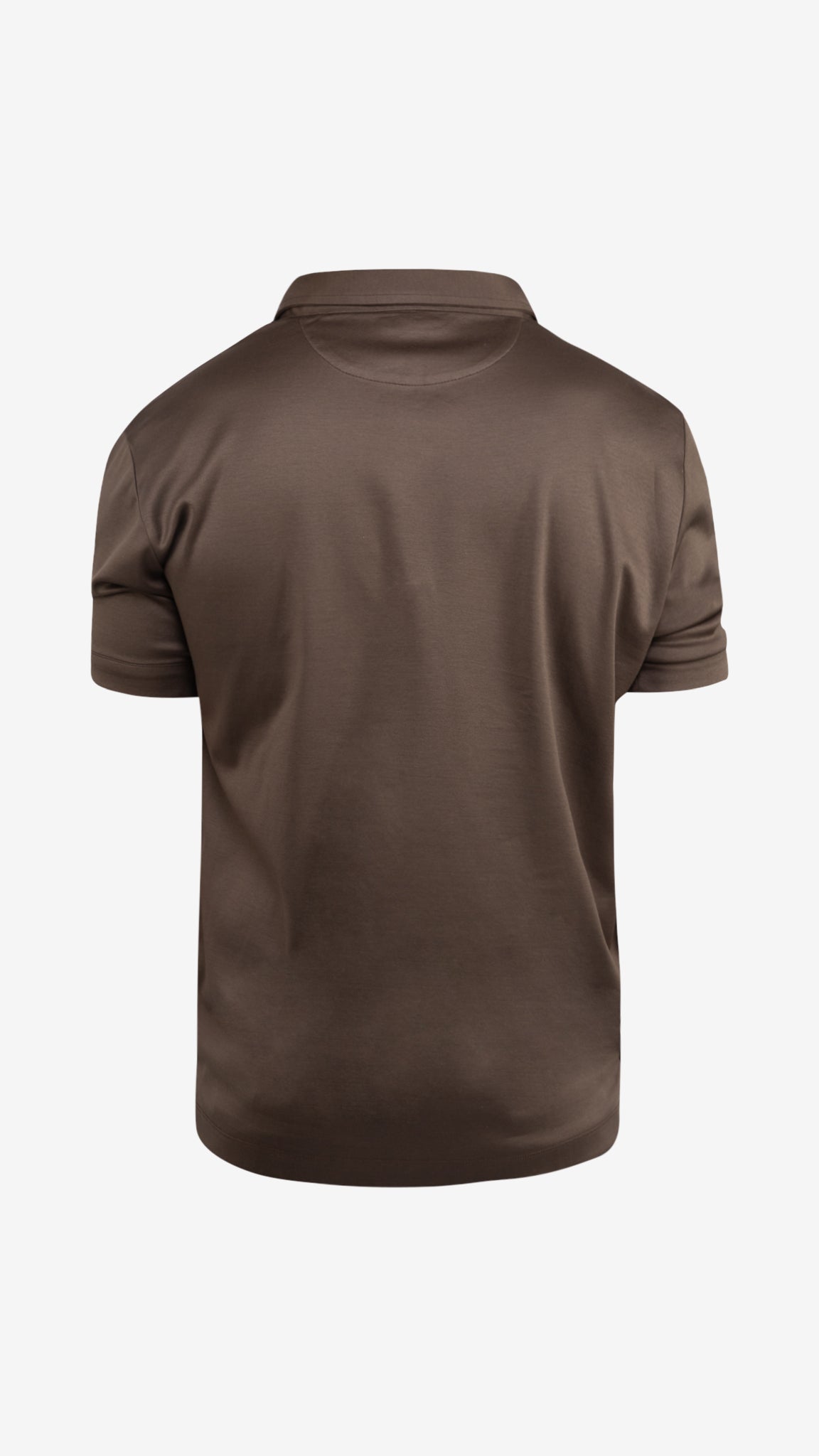 Supima Button-Up Polo | Ebony Brown