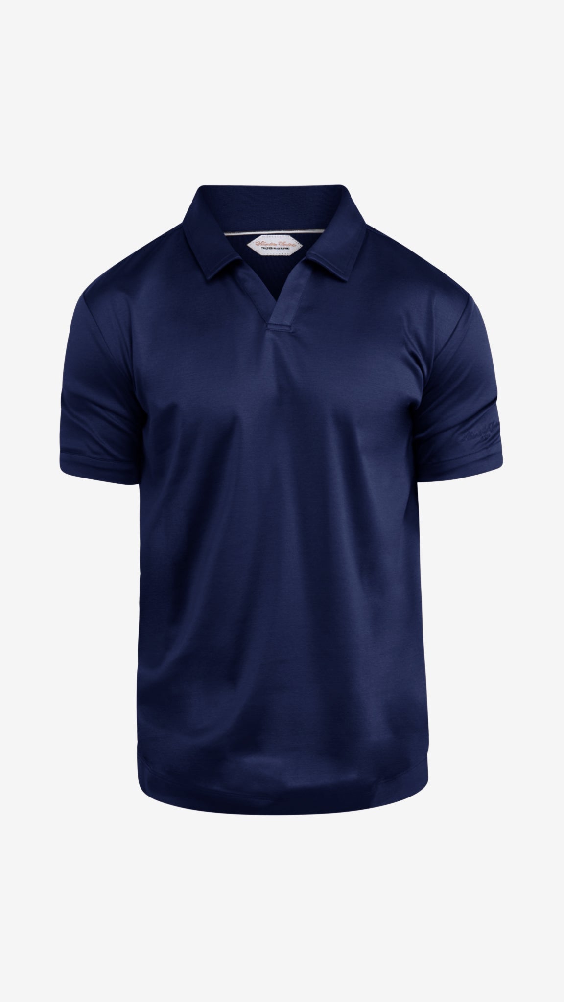 Supima Buttonless Polo | Navy Blue