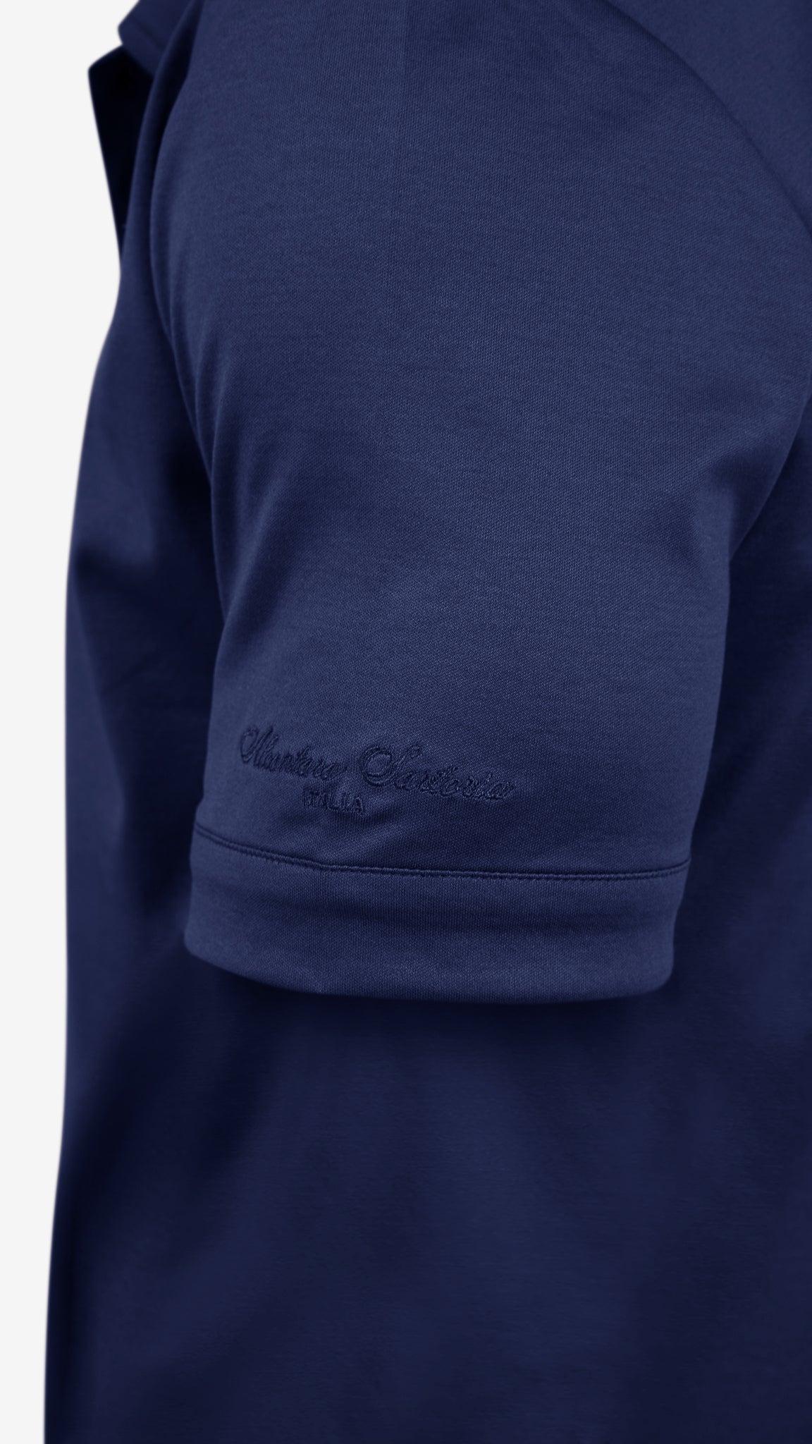 Supima Buttonless Polo | Navy Blue