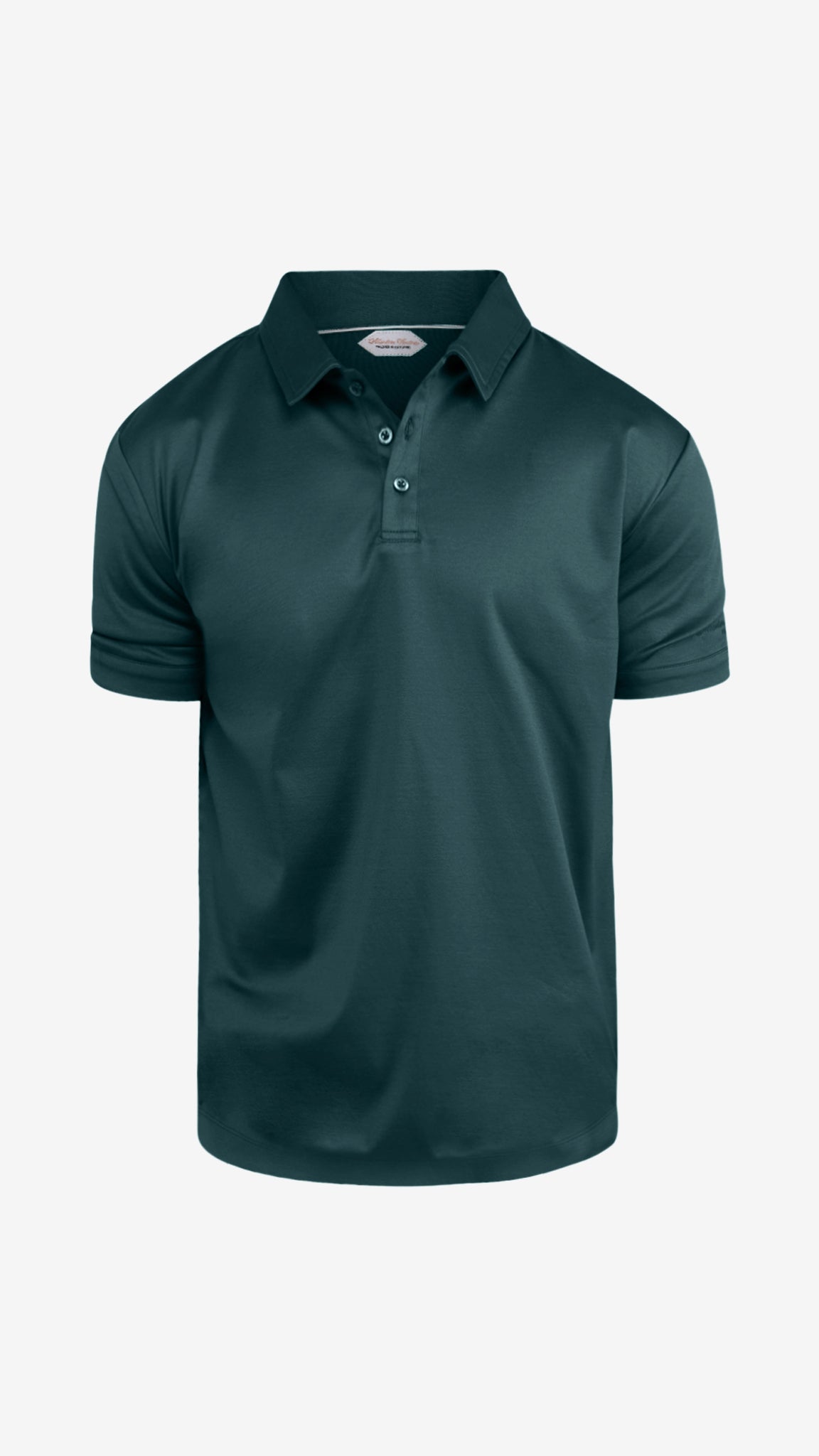 Supima Button-Up Polo | Emerald Green