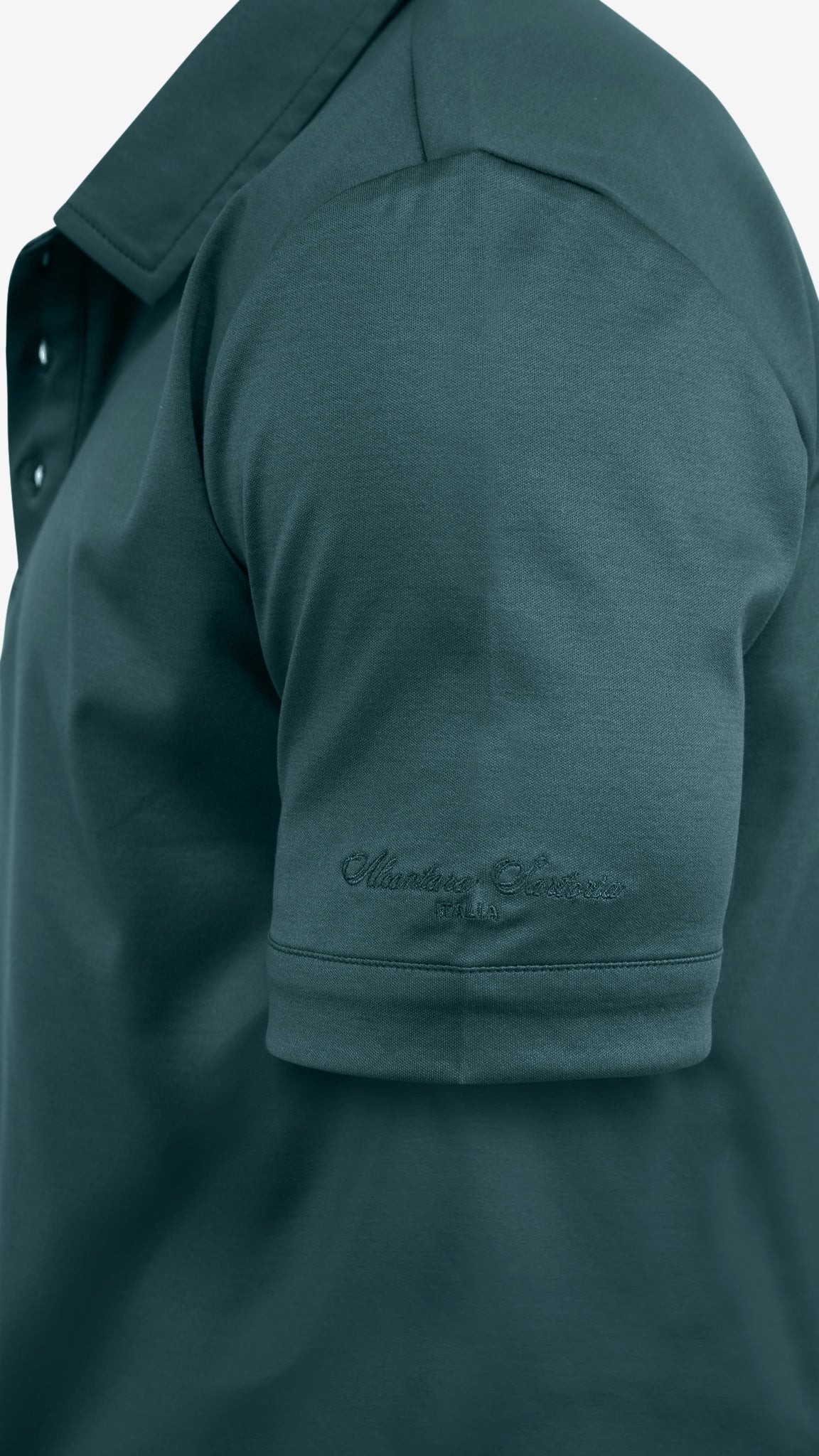 Supima Button-Up Polo | Emerald Green