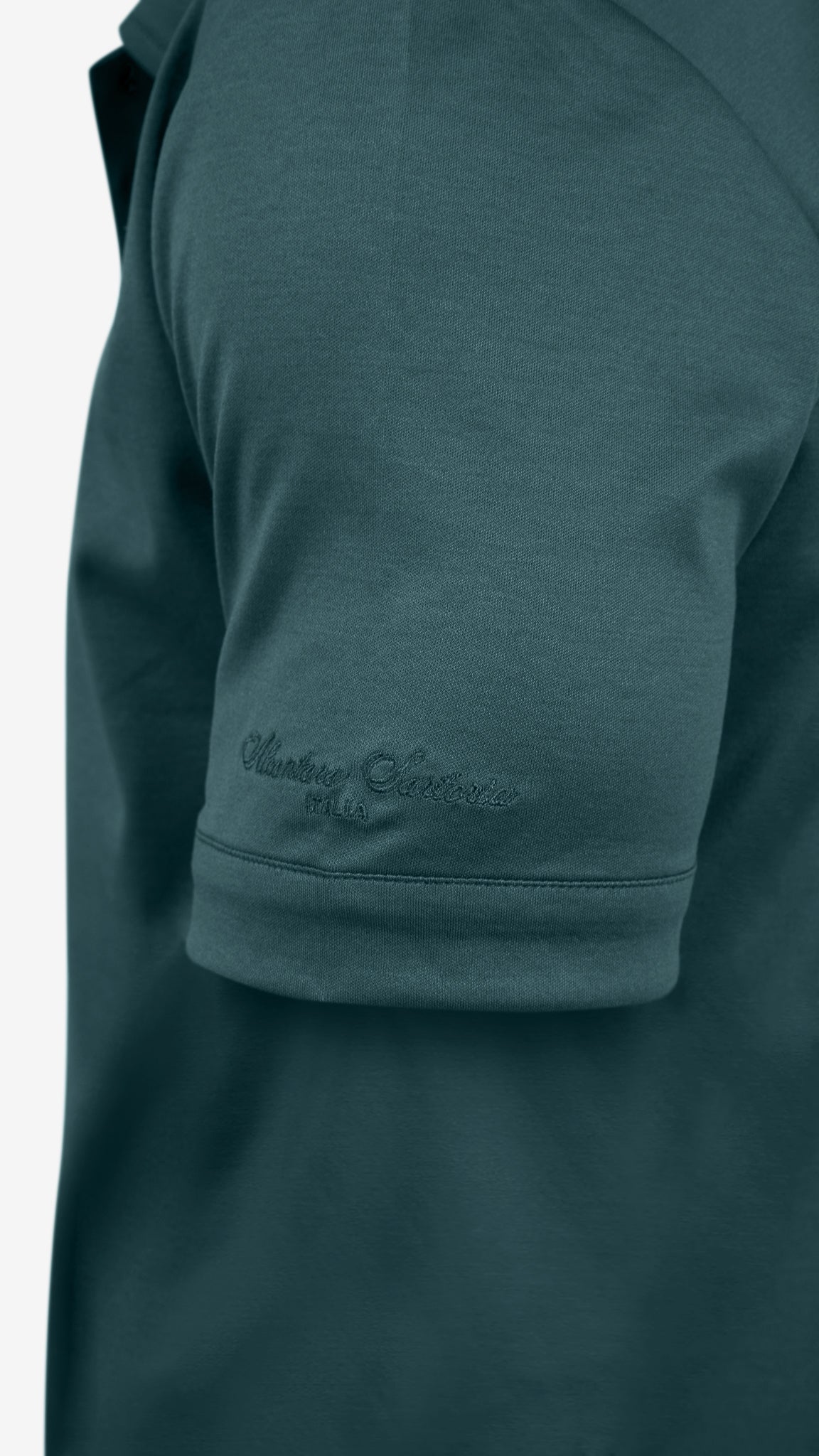 Supima Buttonless Polo | Emerald Green