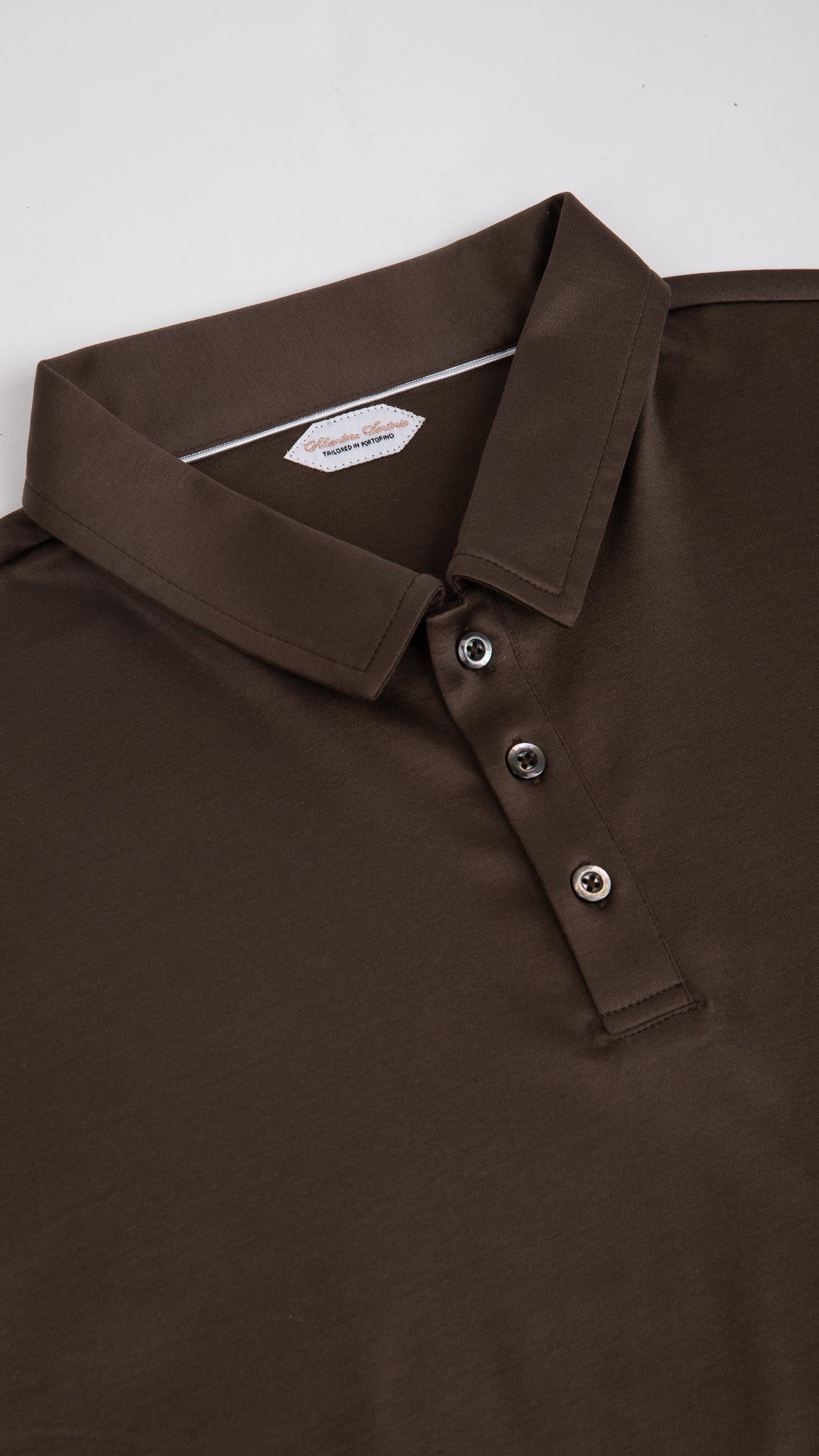 Supima Button-Up Polo | Ebony Brown