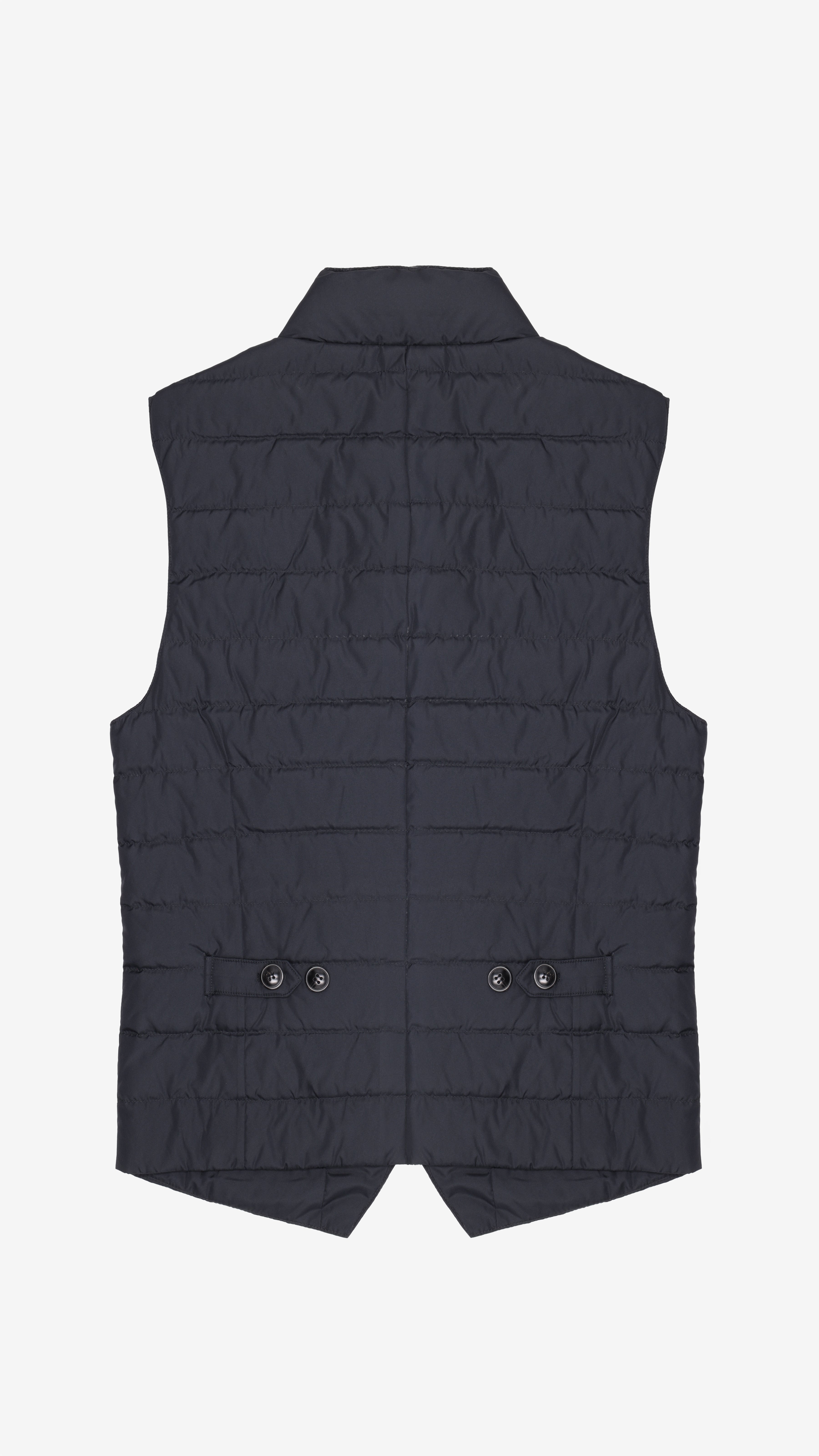 Eco-Tech Padded Sartorial Vest | Navy Blue