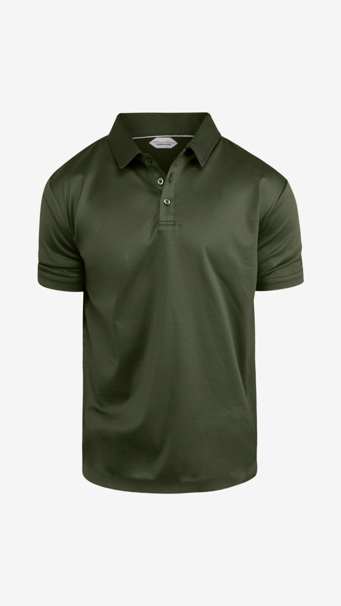Supima Button-Up Polo | Olive Green