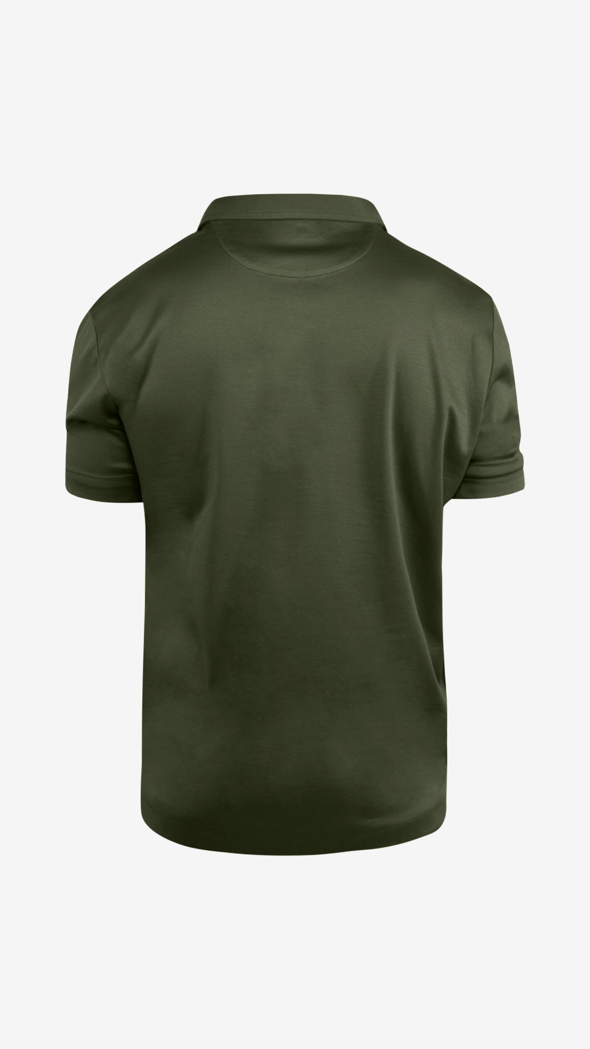 Supima Buttonless Polo | Olive Green