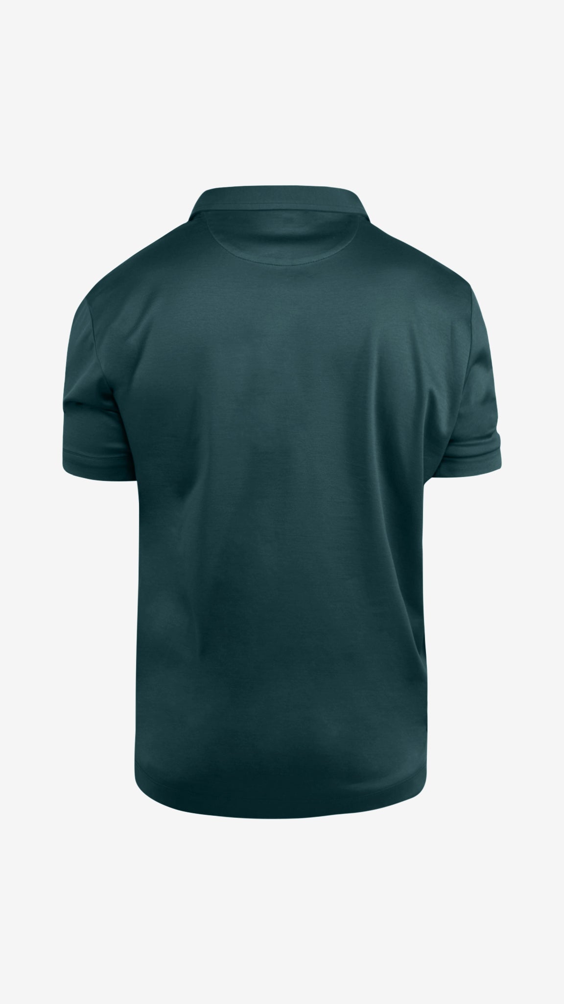 Supima Buttonless Polo | Emerald Green