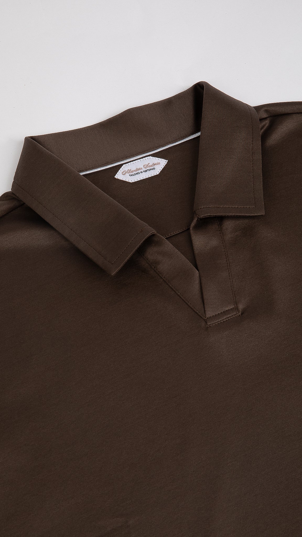 Supima Buttonless Polo | Ebony Brown